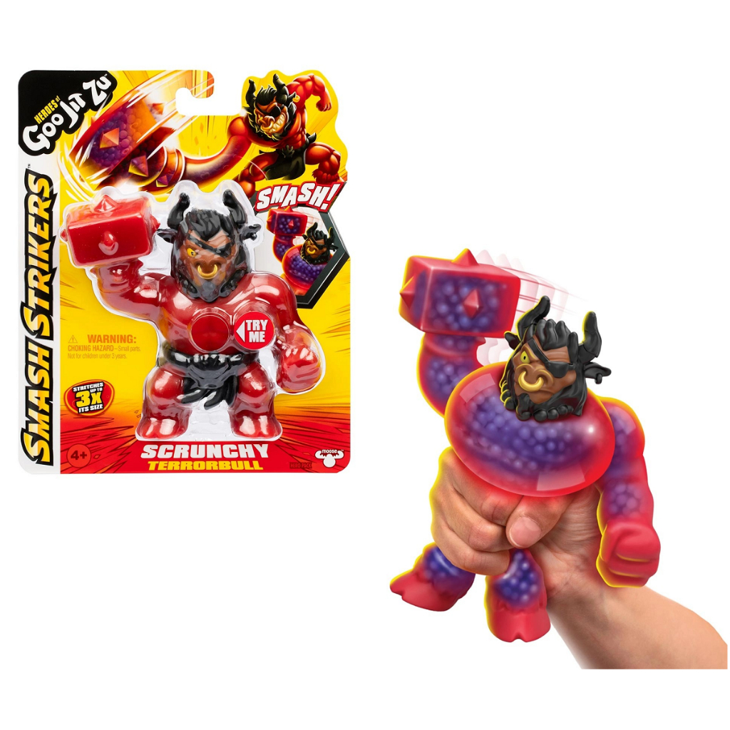 Boneco Elastico de 11cm Smash Strickers Goo Jit Zu | Shopee Brasil