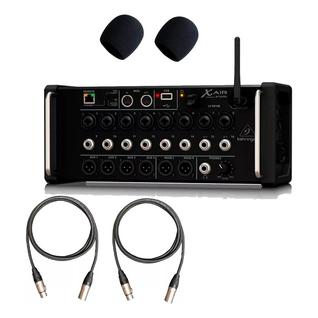 Console Mesa Digital Behringer X Air Xr16 Mixer 16 Canais Nf