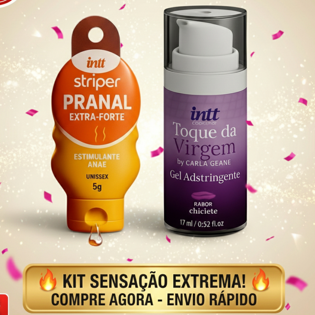 Kit Toque da Virgem Adstringente Beijável Chiclete Gel Lubrificante ...