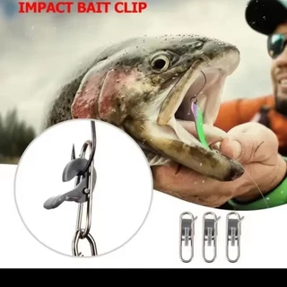 kit 3 Clipe trava isca arficial e anzol na vara de pesca em aço inox forte seguro na pesca em Oferta na Shopee
