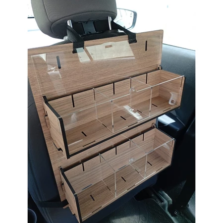 Expositor Uber / display para carro com 2 prateleiras com tampa