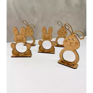 kit 30 Lembrancinha Porta Bombom Coelho da Páscoa Mdf Cru em Oferta na Shopee