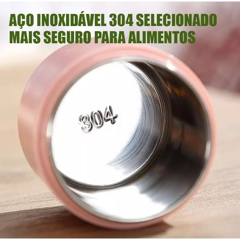 Kit marmitas inox organizadas com diferentes cores
