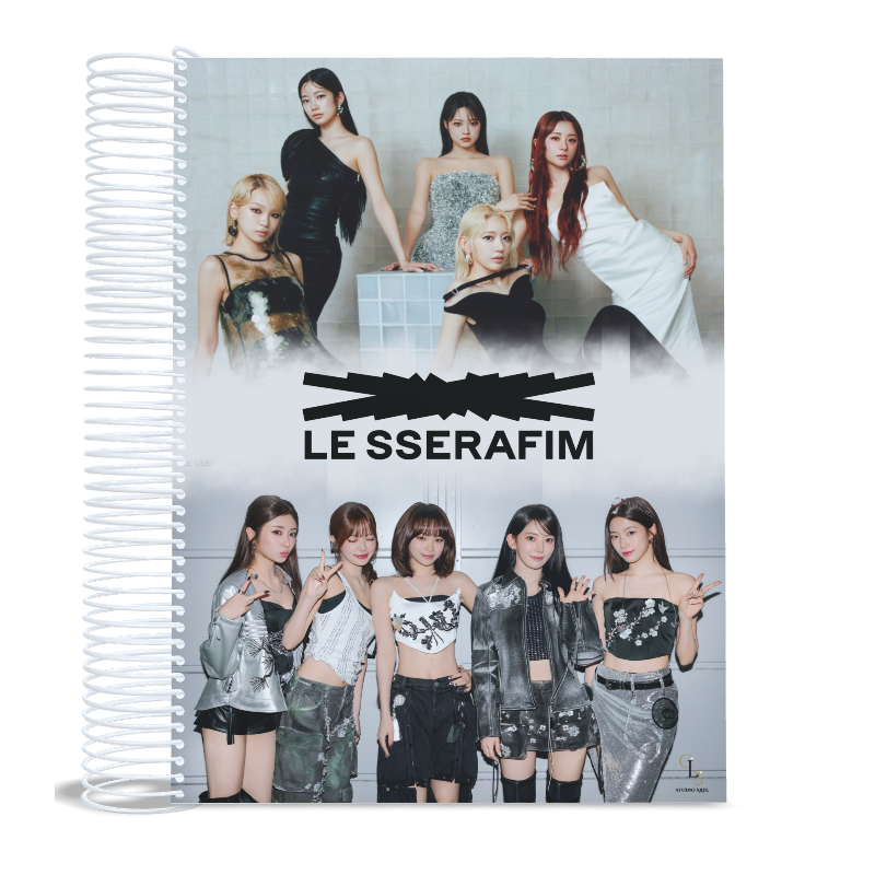 LE SSERAFIM Kpop Caderno Universitário 10 Matérias | Shopee Brasil