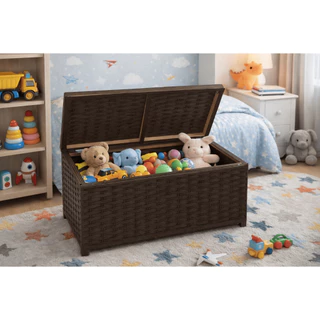 Baú Horizontal -S- Caixa Cesto Organizador P/ Brinquedos 45lts 60x30x30 FIBRA SINTÉTICA S em Oferta na Shopee