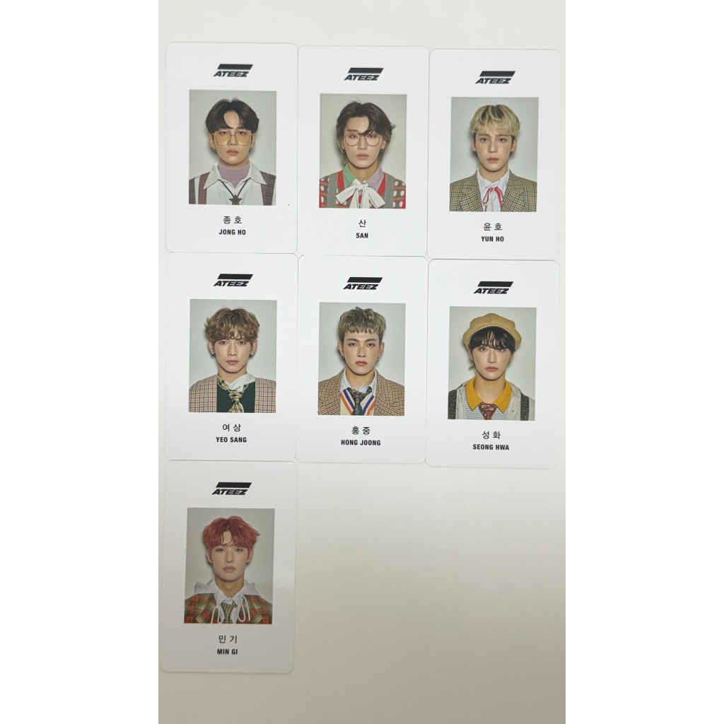 ateez 2020 season's greeting photocard official original kpop
