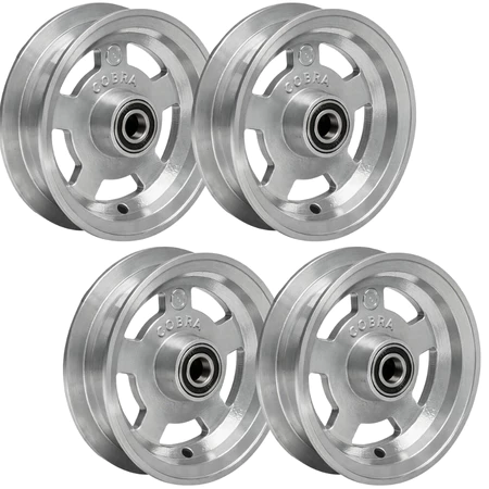 Roda Aro de aluminio 8 polegadas 400 kg carretinha de moto rol 6205 2rs pneus 3.50-8, 400-8 cobra