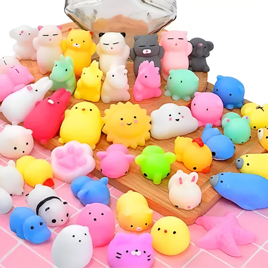 Chennyfun 24 Giorni Calendario dell'Avvento Giocattolo,Natale Mochi Squeeze Toys Calendario dell'Avvento per Bambini, Mini Squishy Toys Calendario dell' Avvento, Regalo per Ragazzi Ragazze Bambini