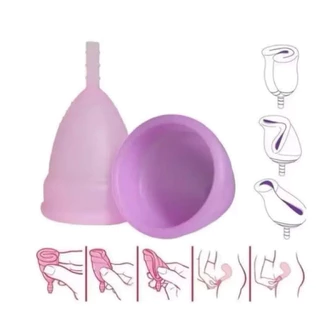 3 Pcs Coletor Menstrual  Reutilizável Silicone Copinho Hipoalergênico Confortável em Oferta na Shopee