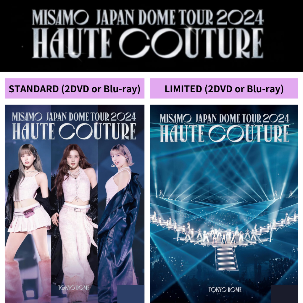 Novo MISAMO JAPAN DOME TOUR 2024 HAUTE COUTURE-Padrão (2DVD/Blu