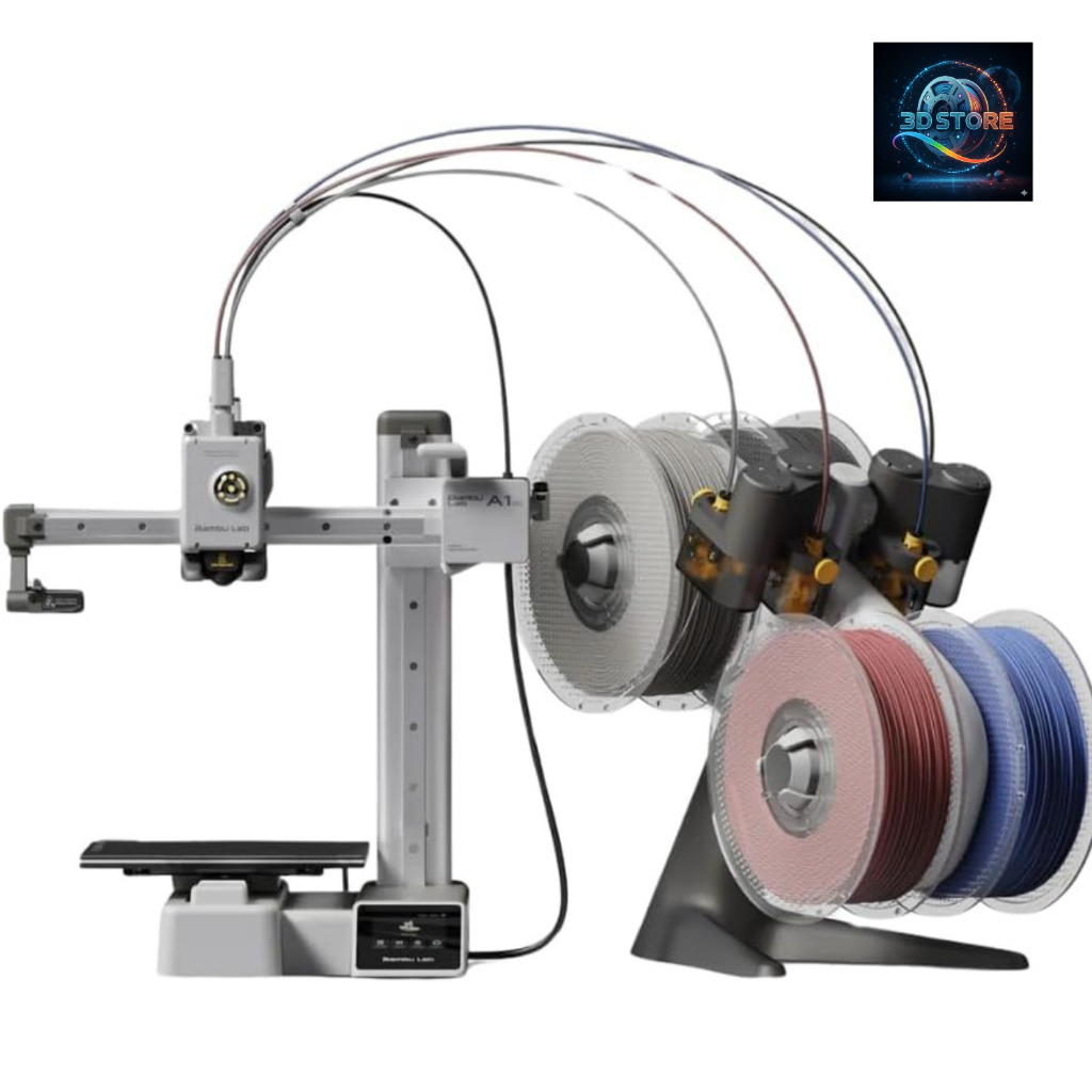 Impressora 3D Bambu Lab A1 Mini Combo AMS Original |Bivolt - 4 Cores | Alta Velocidade + NF Garantia