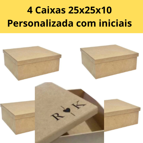 4 caixas Convite Personalizada 25x25x10 caixa padrinho madrinha lembrancinha, Casamento Caixa Presente ,caixa 25 x25