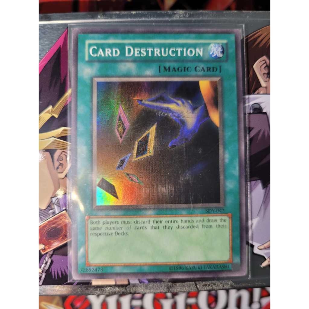 Card Destruction - Destruio de Cards - Raridade SUPER - Starter Deck YUGI  de 2002 - Yugioh! Original Konami. | Shopee Brasil