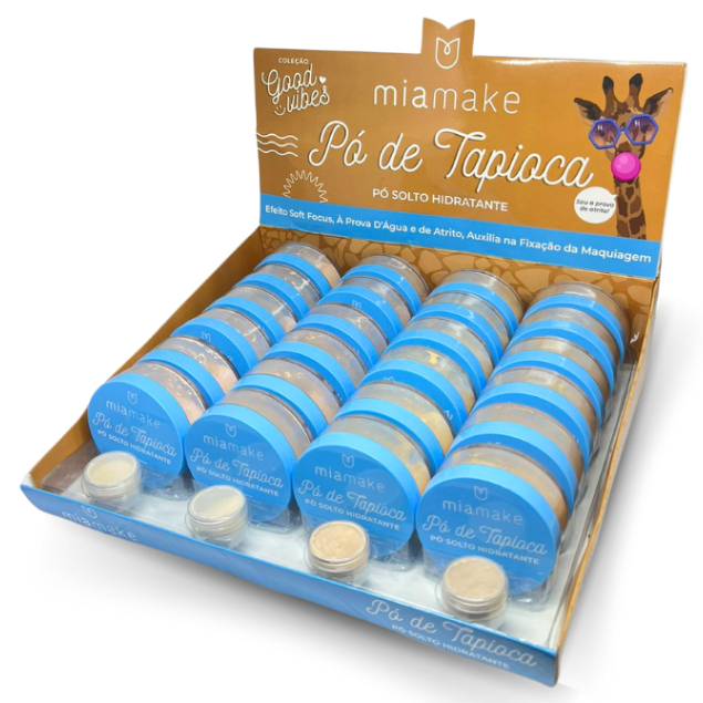 DISPLAY 24 UNIDADES PÓ SOLTO HIDRATANTE DE TAPIOCA | Shopee Brasil
