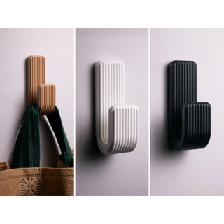 Gancho de Parede Minimalista | Cabideiro Moderno para Toalhas e Bolsas