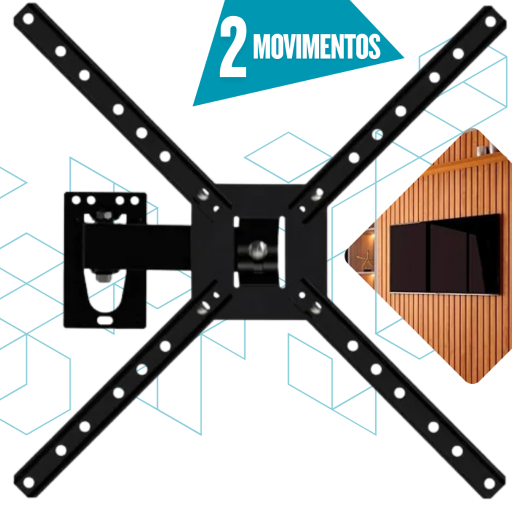 Suporte Para Tv Tri-articulado Lcd Led 26 32 40 42 47 50 55 65 TOP