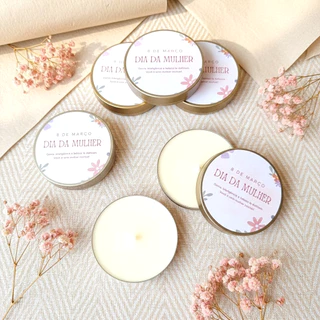 10 un. DIA DA MULHER - lembrancinhas Vela Perfumada - SAQUINHO ORGANZA INDIVIDUAL em Oferta na Shopee
