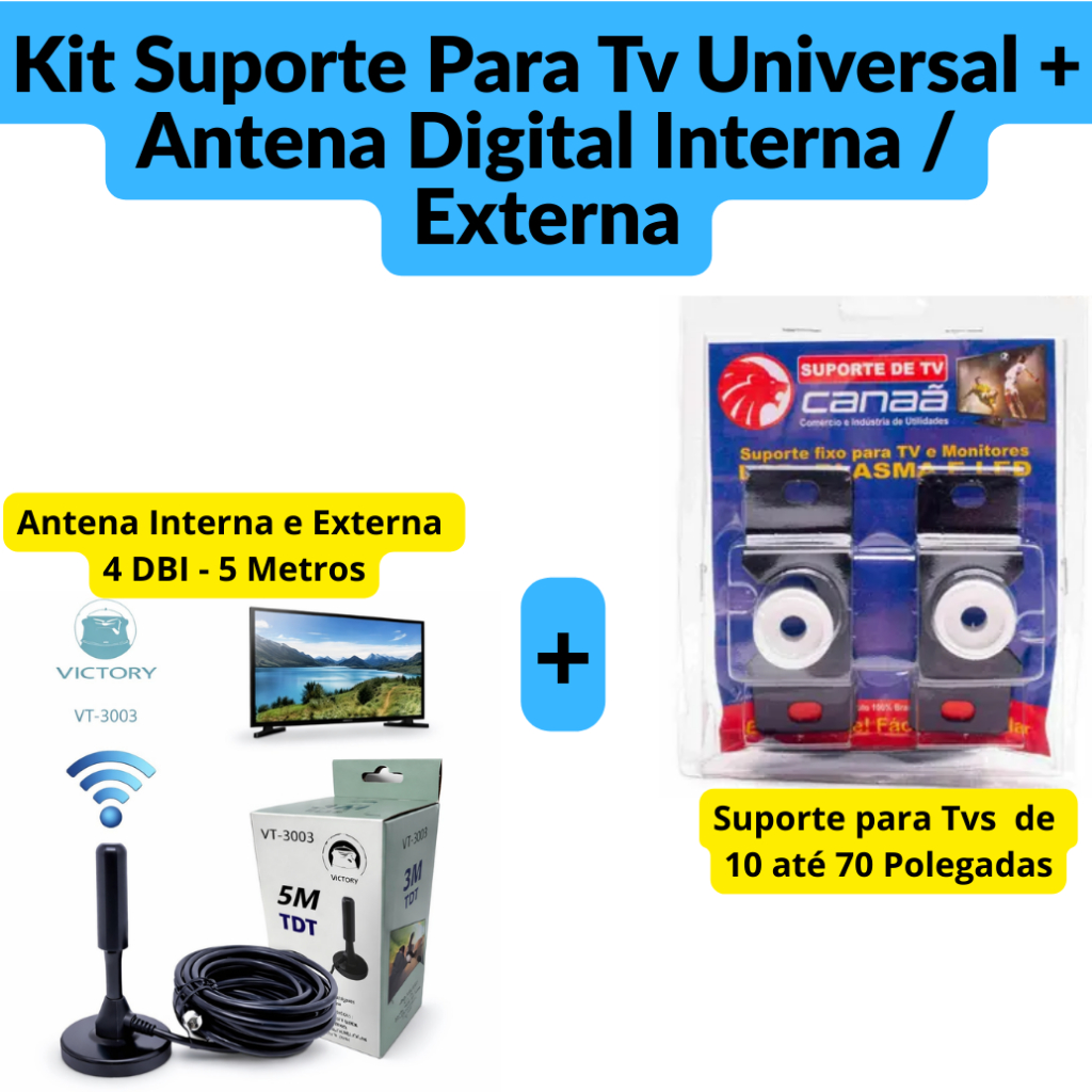 Kit 5 Divisor De Antena 3 Saidas Universal A Cabo Uhf Vhf Digital