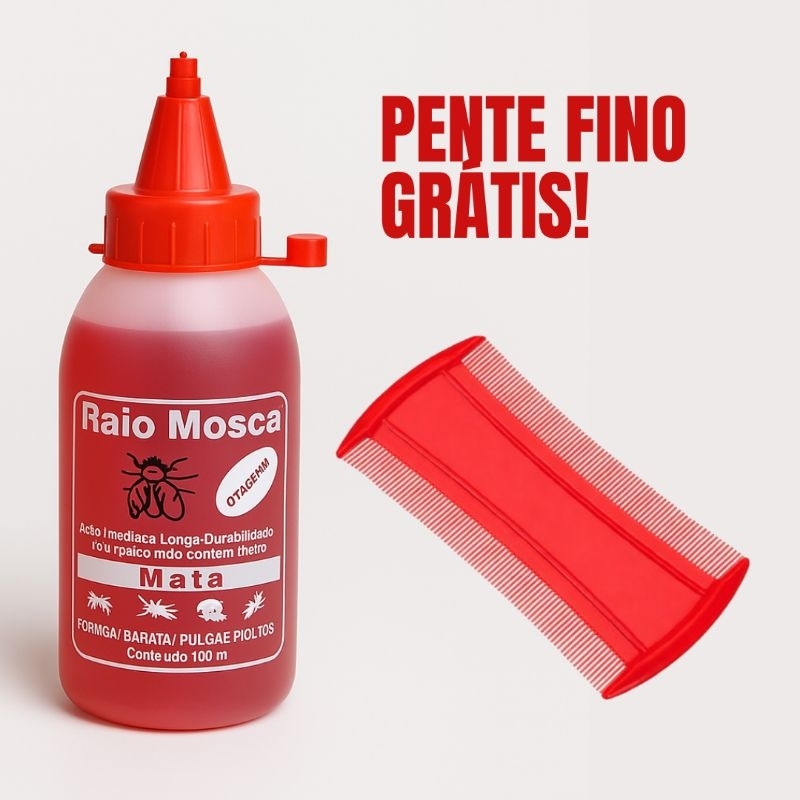 Remédio para Piolhos e Lêndeas + Pente Fino Grátis | Shopee Brasil