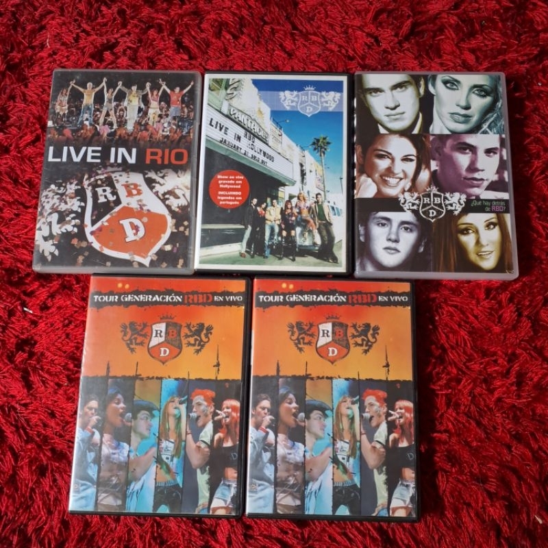 Dvds Rebelde RBD - Live In Rio, Live In Hollywood, Tour Generacion ...