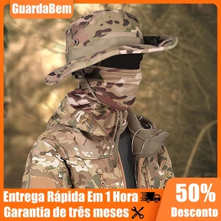 Boonie Chapéu Balaclava Terno De Proteção Solar Boné De Pesca Respirável Caça Ao Ar Livre Largo Pro