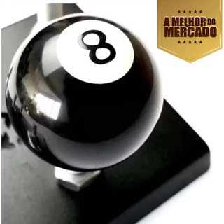 Manopla Bola de Câmbio Bola nr 8 Fusca Kombi Brasília Sinuca Clássica ORIGINAL - Envio Imediato
