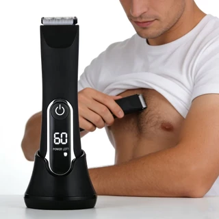 MODIVA Aparador de Pelos Íntimos Masculino Aparador Corporal Recarregavel USB Sem Fio A Prova Dagua Anticorte Portatil