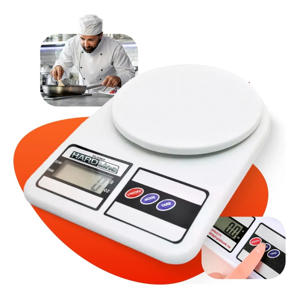 Balança Digital De Precisão Cozinha 0 A 10 Kg Profissional E Uso ...