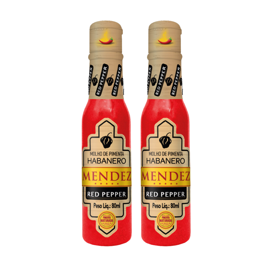 2 Molho de Pimenta Mendez Habanero Red Pepper 80mL | Shopee Brasil