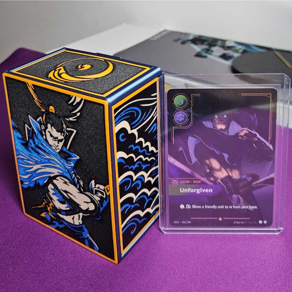 Riftbound - Yasuo - Deck Box Display Toploader (60 Cartas) | Shopee Brasil