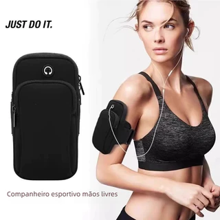 Pochete Fitness Braçadeira Titular de Celular 6.5 a 7.2 Polegadas