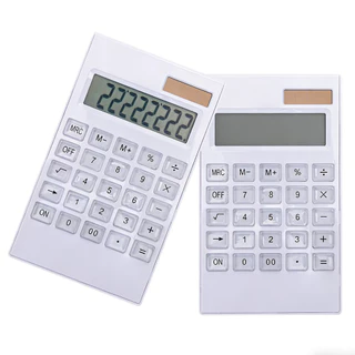 Calculadora De Mesa Ultrafina Com 12 Dígitos Tela Grande Botões De Cristal Bateria & Solar Fonte de alimentação dupla em Oferta na Shopee