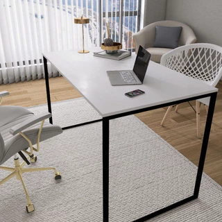Mesa Escrivaninha 90x60 Compacta Moderna Para Escritório Home Office Quarto Estudos