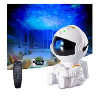 Projetor de Estrelas Galáxia Astronauta Luminária LED Decoração Quarto Gamer