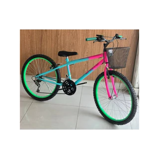 bicicleta aro 24 marca sans envio imediato!! modelo sem marcha em Oferta na Shopee