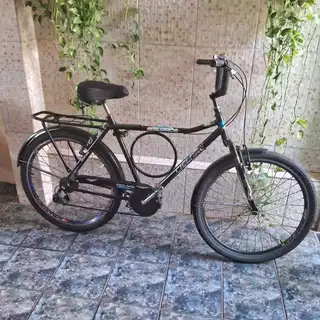 Bicicleta Monark Barra Forte aro 26 1/2 Roda aérea amortecedor 18 marchas Usada em Oferta na Shopee