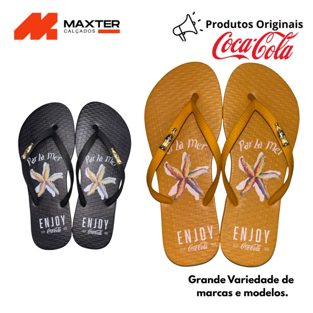 Coca Cola Chinelo Feminino La Mer | Shopee Brasil