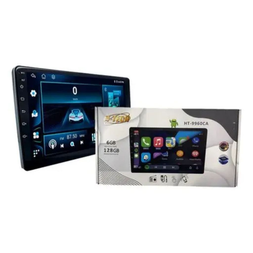 Central Multimidia H-tech HT-9960CA 9 Pol QLED Octacore 6GB +