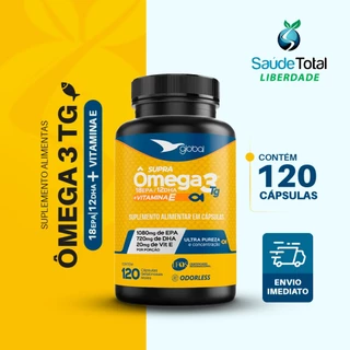Omega 3 selo IFOS 18/12 1800mg 1080 EPA 720 DHA com 20mg de Vitamina E 120 CPS