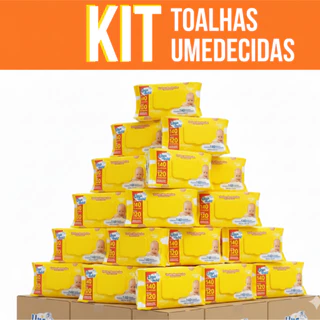 Kit Toalhas Umedecidas Sem Álcool Pacotes - Upa Bebê Neném Menina Menino em Oferta na Shopee
