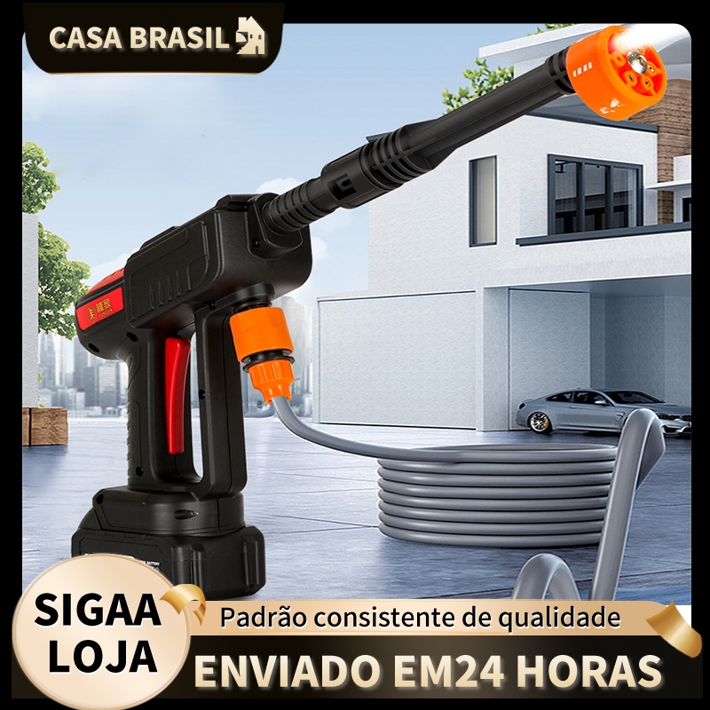 Lavadora de Alta Pressão 6 em 1 Premium – Bateria de Longa Duração ...