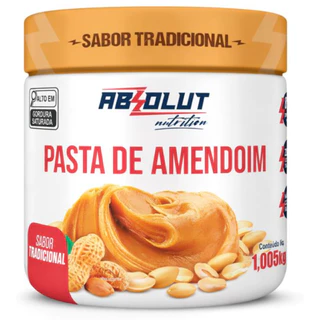 Pasta de Amendoim Integral Tradicional 1kg Absolut Nutrition