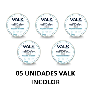 Kit 05 Pomada Modeladora inocolor Valk Varios 150g Revenda Barbearia Atacado