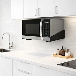 Suporte para Microondas de Parede Forno Elétrico Bebedouro reforçado Preto 30KG BRASFORMA SBR 5.1