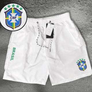 Bermuda Short Tectel Brasil Treino Corrida Futeboll, Copa em Oferta na Shopee