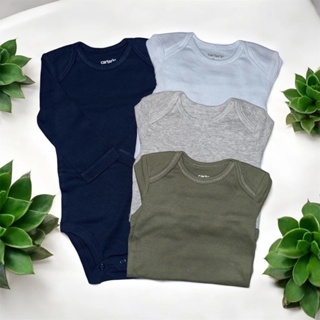 Kit 4 Body Carters Manga Longa Lisos Sem Estampa em Oferta na Shopee