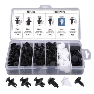 100 Pcs auto fastener Clipe Mista Corpo Do Carro push Pino Retentor rivet stops Guarnição Da Porta Painel kit