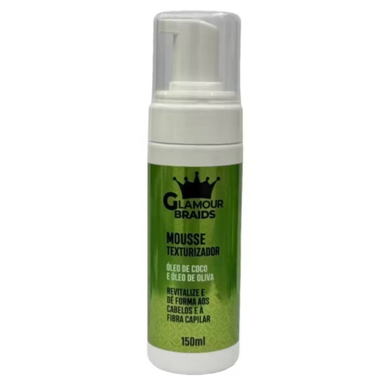 Mousse para tranças e fibra da marca glamour | Shopee Brasil