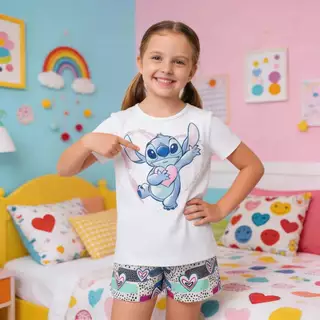 Kit 4 Pecas Sortidos 2 Pijamas Estampados Personagens Infantil  - 01 a 08 em Oferta na Shopee