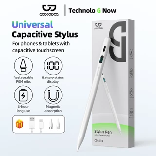 GOOJODOQ GD16 stylus with LED battery indicator tested on Apple, Xiaomi, Huawei and other brand mobile phones.